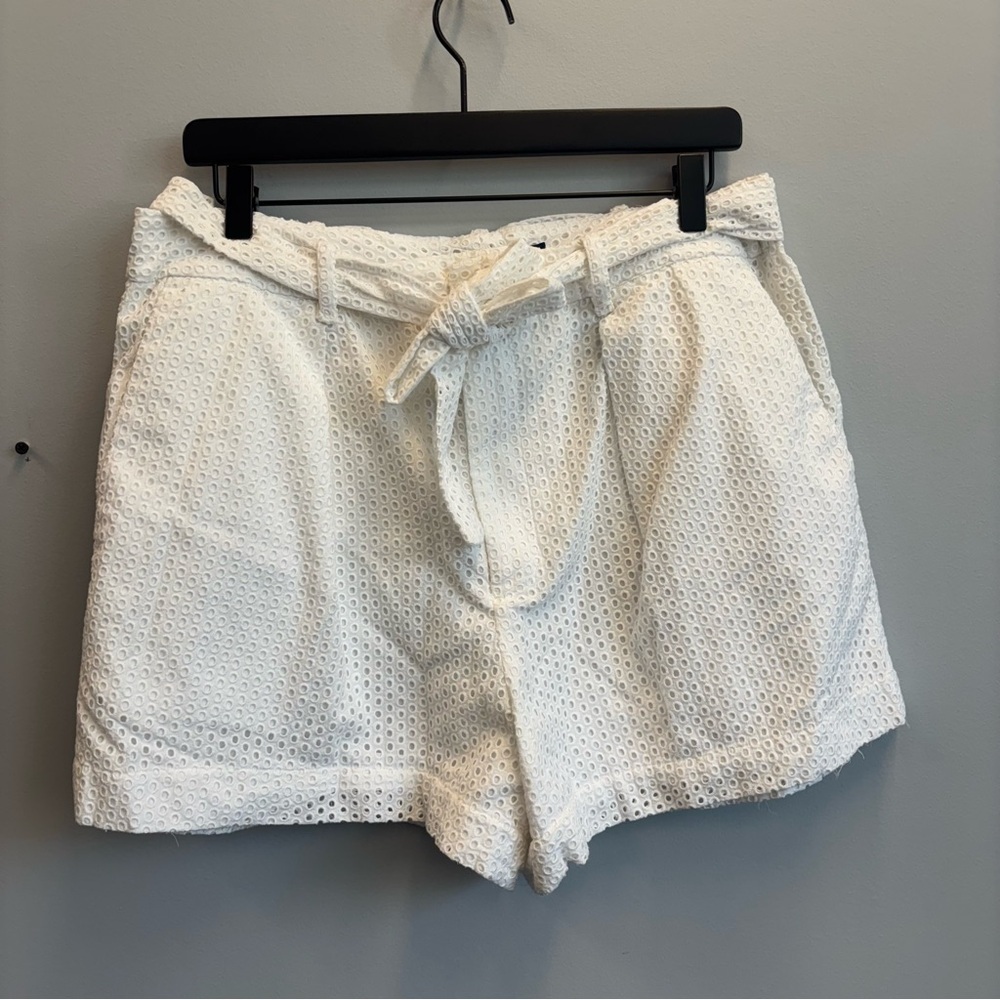 Polo‎ Ralph Lauren 14 Shorts Eyelet White Belted